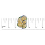 2 1/3 Ct. T.W. Diamond, Sapphire, and Emerald Sculpted Petal Brooch Pin in 18K Yellow Gold, photo 6