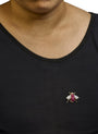 Broche prendedor de abejorro con diamantes de 3/8 ct. p.t. y rubí rojo de 6 3/4 ct. p.t. en oro amarillo de 18K, foto 3