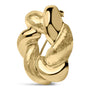 Broche de nudo esculpido en oro amarillo de 18K, foto 2