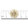 Cultured Freshwater Pearl Starburst Brooch Pin in 18K Yellow Gold, photo 5