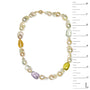 Collar de hilo con citrino, amatista y perla cultivada barroca en oro amarillo de 14K, foto 5