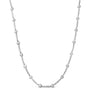 1 Ct. T.W. Diamond Flower and Bar Station Necklace in 14K White Gold, photo 1