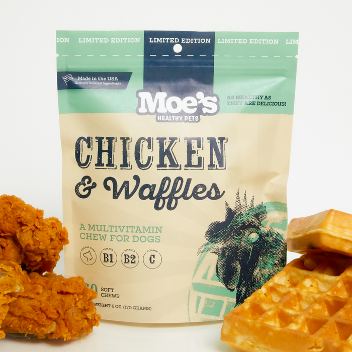 Chicken and Waffles Multivitamin Chews for Dogs