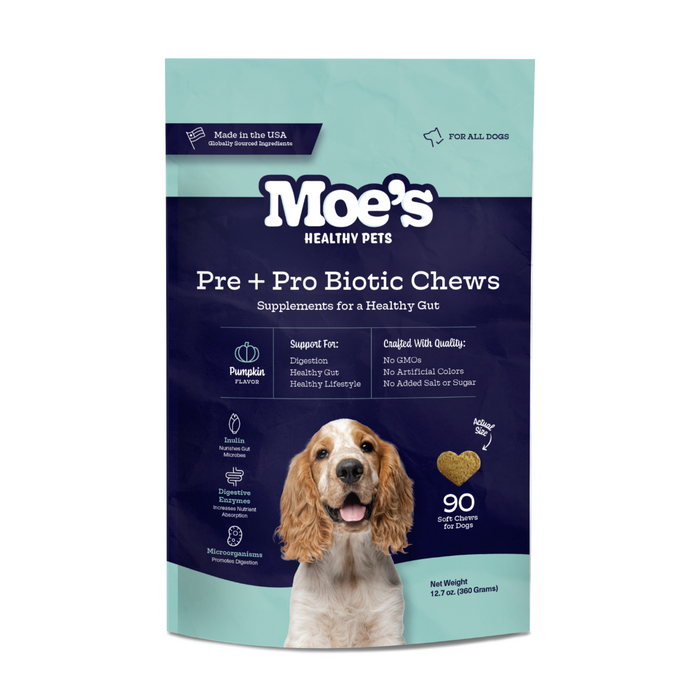 Pre + Pro Biotic Soft Chews for Dogs