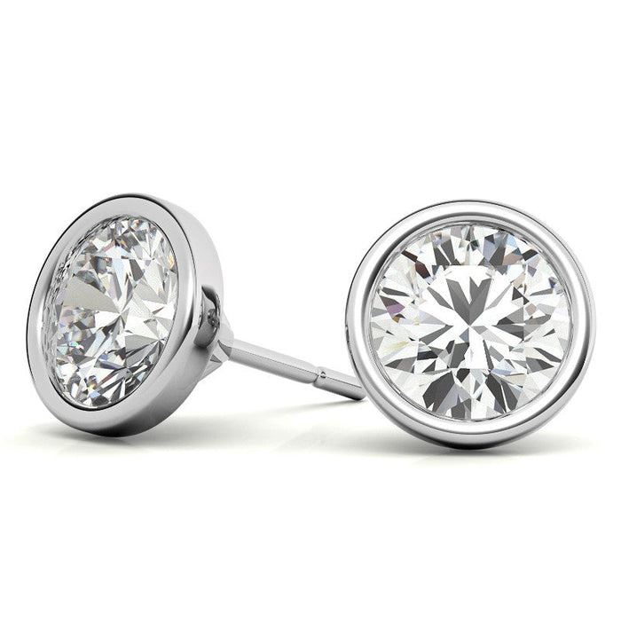 2.00 or 3.00 CTW Lab-Grown Diamond Stud Earrings in 14K Gold, photo 1