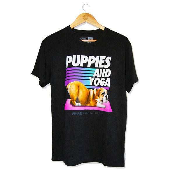 Puppies & Yoga Original Unisex Crewneck Tee