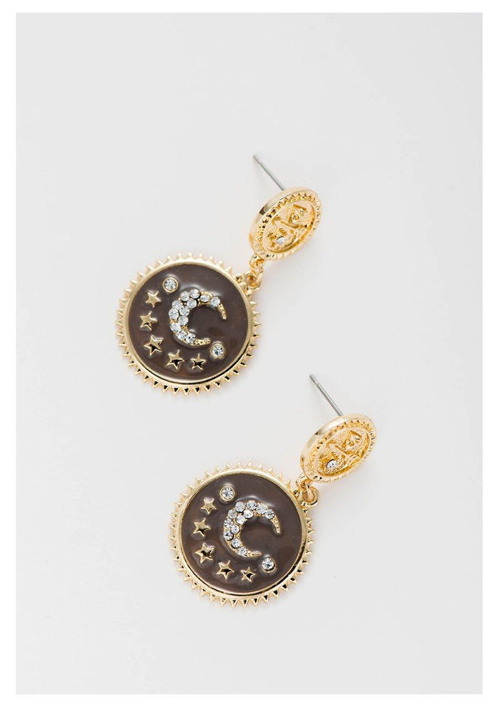 Moon and Star Dangle Earrings, photo 3