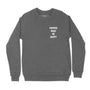 Motto Puppies Make Me Happy Unisex Crewneck Sweatshirt in heather grey