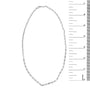 Collar de estaciones marquesa con diamantes de 3/8 ct. p.t. en plata de ley, foto 5