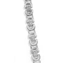 Collar de estaciones de eternidad para hombre con diamantes de 2 1/2 ct. p.t. en plata de ley, foto 2