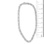 Collar de estaciones de eternidad para hombre con diamantes de 2 1/2 ct. p.t. en plata de ley, foto 5