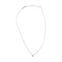 Collar de cadena de cuentas de bisel con aguamarina azul claro y esmalte en plata de ley, foto 5