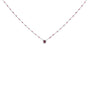 Collar de cadena con cuentas de rodolita y esmalte en plata de ley, 18 pulg., foto 1