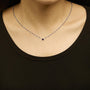 Collar de cadena con cuentas de rodolita y esmalte en plata de ley, 18 pulg., foto 3