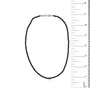 Collar de estaciones con cuentas de espinela negra y detalle de diamante en plata de ley, foto 5