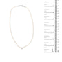 Collar de estaciones con cuentas de piedra de luna y detalle de diamante en plata de ley, foto 5