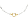 Collar infinito con hilo de perla cultivada en vermeil de oro amarillo de 18K, foto 1