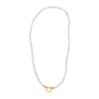 Collar infinito con hilo de perla cultivada en vermeil de oro amarillo de 18K, foto 5