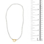 Collar infinito con hilo de perla cultivada en vermeil de oro amarillo de 18K, foto 6