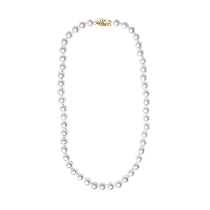 8.0x8.5mm Akoya Cultured Pearl Strand Necklace in 14K Gold, photo 10