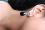 1/5 Ct. T.W. Diamond with Pear-Cut Sky Blue Topaz and Pear-Cut Black Onyx Gemstone Dangle Earrings in 18K White Gold, photo 3