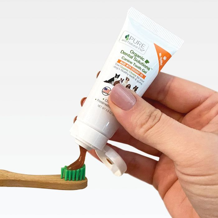 Tooth Gel and Bamboo Toothbrush for Small Dogs, Sweet Potato and Cinnamon, photo 2