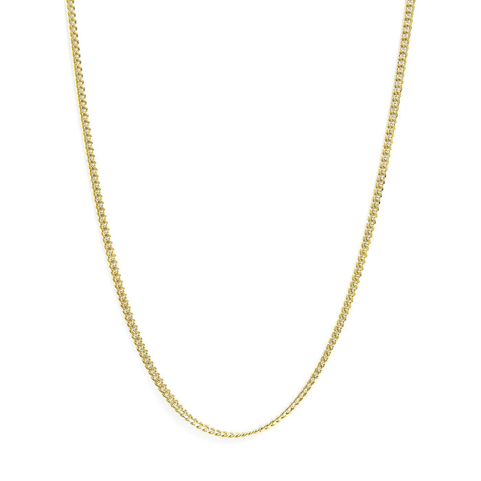 Collar de cadena cubana Miami de 4.5 mm en oro semimacizo amarillo de 14K, foto 1