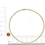 Collar de cadena cubana Miami de 4.5 mm en oro semimacizo amarillo de 14K, foto 7