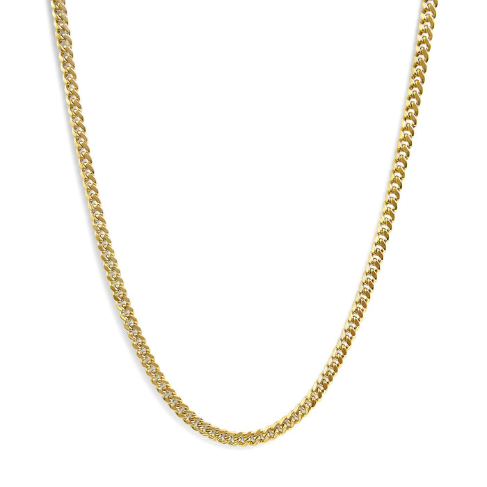 6.1mm Classic Miami Cuban Chain Necklace in Semi-Solid 14K Yellow Gold, photo 1