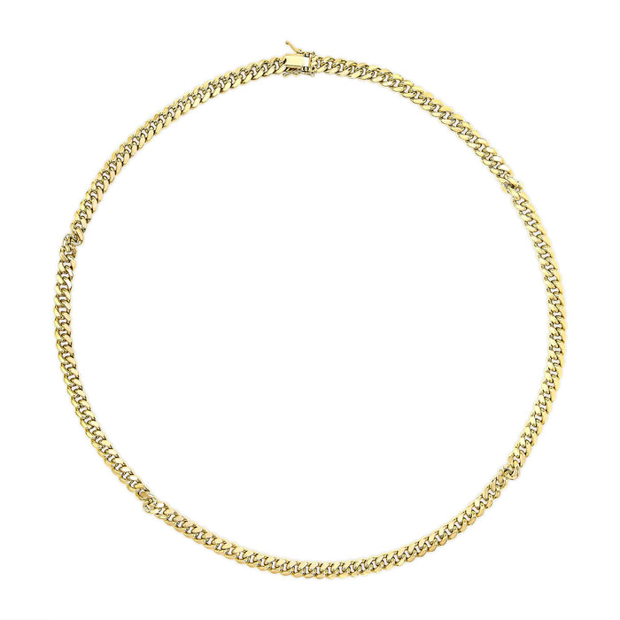 6.1mm Classic Miami Cuban Chain Necklace in Semi-Solid 14K Yellow Gold, photo 4