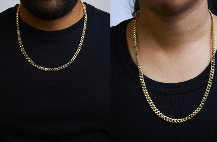 6.1mm Classic Miami Cuban Chain Necklace in Semi-Solid 14K Yellow Gold, photo 3