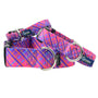 Collar para perro Neon Sunrise Pink Plaid EarthStyle, foto 1