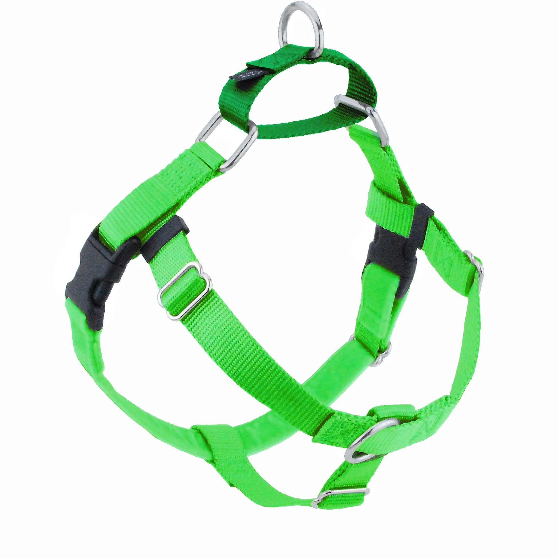 Arnés antitirones para perro Freedom No-Pull verde neón, foto 1