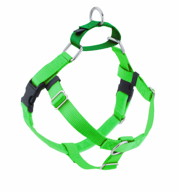 Arnés antitirones para perro Freedom No-Pull verde neón, foto 1