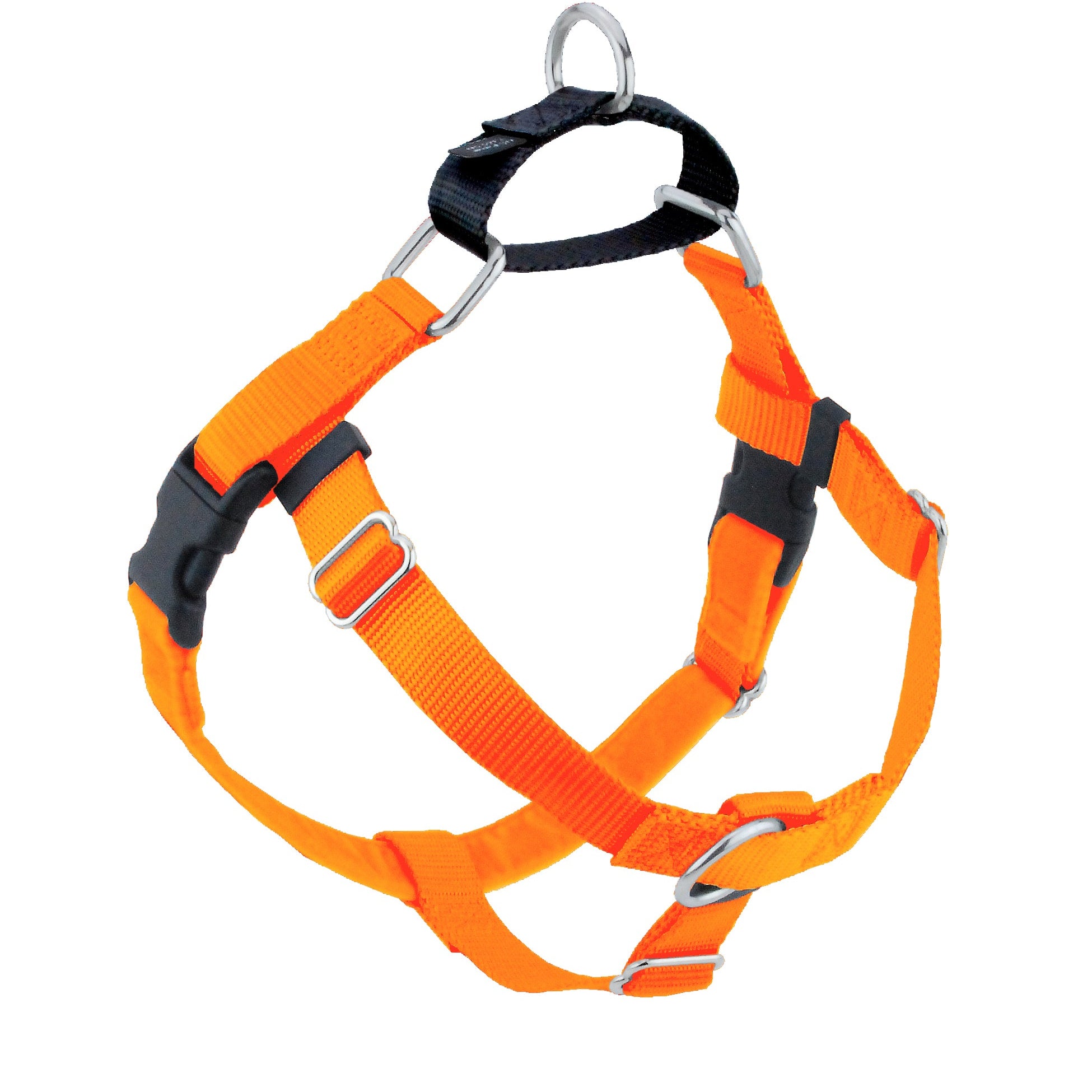Arnés antitirones para perro Freedom No-Pull naranja neón, foto 1