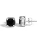 Conjunto de joyería de 3 piezas con ónix cojín, anillo, aretes, colgante y cadena de cable en plata de ley, 18 pulg., foto 4
