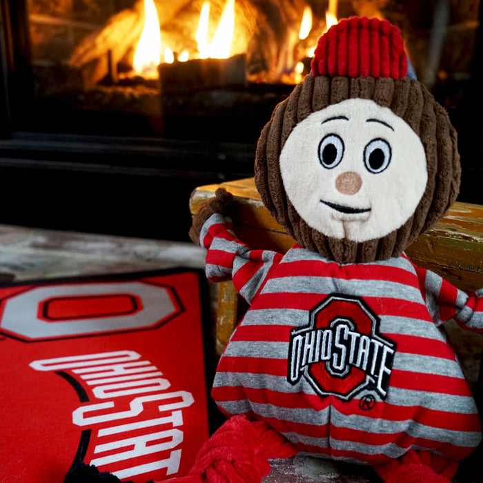 NCAA Ohio State University, Brutus the Buckeye Knottie Plush Dog Toy, photo 5
