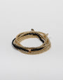 Pulsera de cuentas de ónix negro de 3 mm con cuenta de diamantes en oro de 14K, foto 7