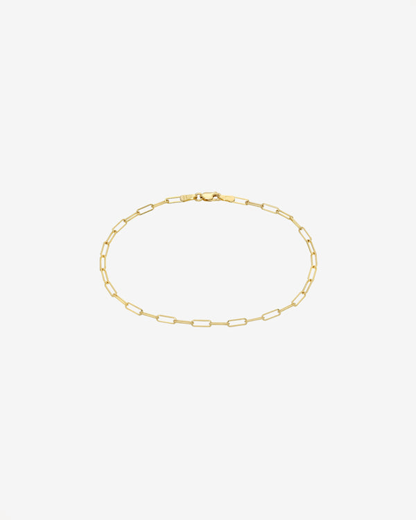 14K Gold Open Link Chain Bracelet, photo 1