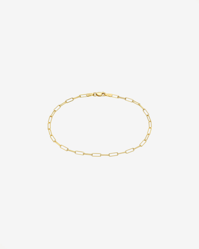 14K Gold Open Link Chain Bracelet, photo 1