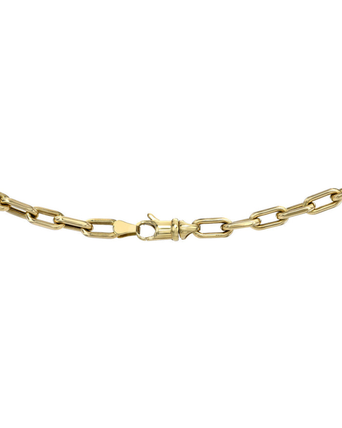 14K Gold Extra Large Open Link Chain Necklace, photo 11