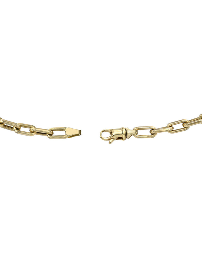 14K Gold Extra Large Open Link Chain Necklace, photo 12