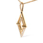 1/4 Ct. T.W. Diamond Double Triangle Geometric Pendant Necklace in 14K Yellow Gold, photo 3