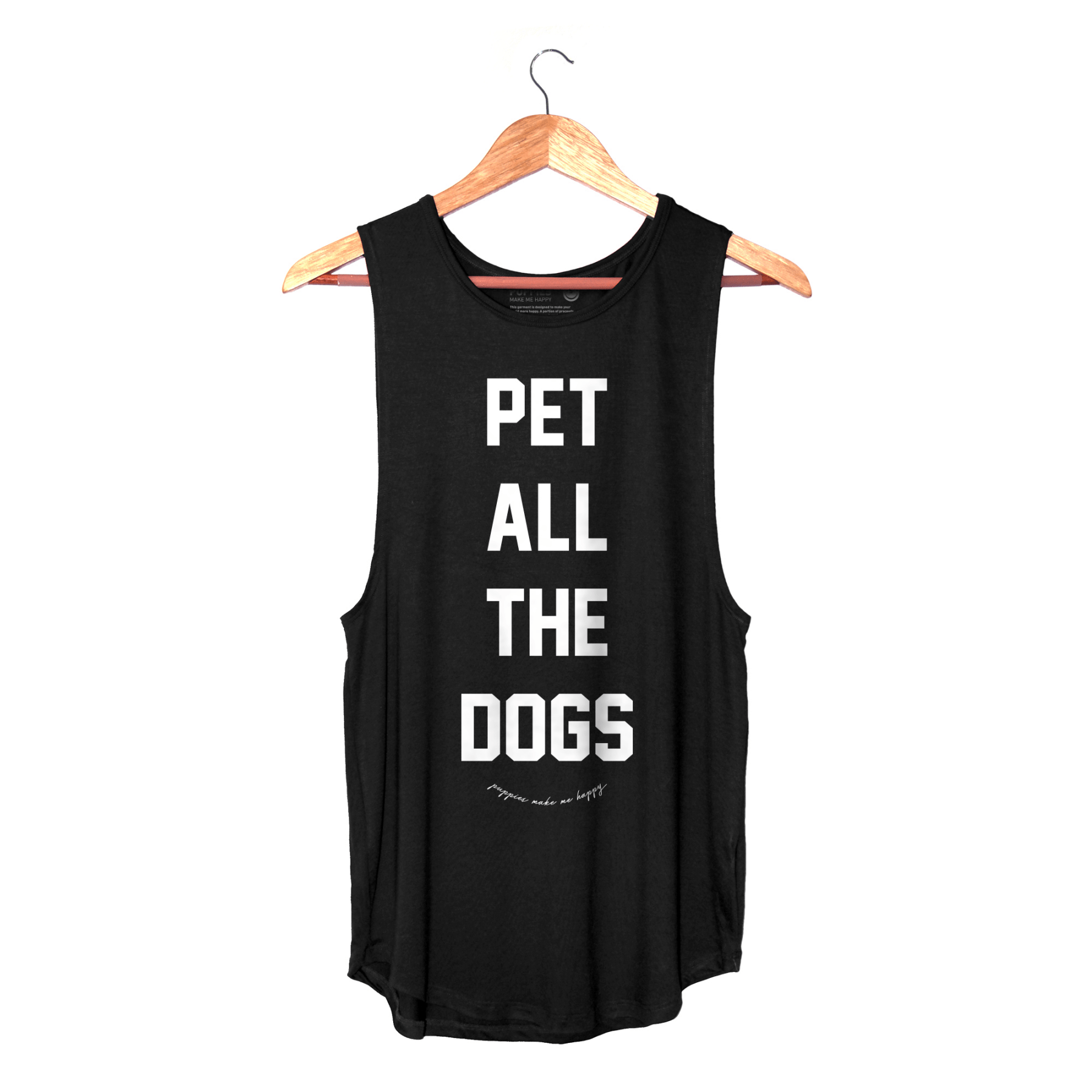 Pet All The Dogs Women's Sleeveless Tank in black