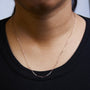 Collar de cadena de clip de 1.5mm en oro macizo de 14K, foto 15