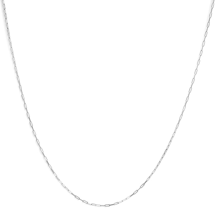 Collar de cadena de clip de 1.5mm en oro macizo de 14K, foto 2