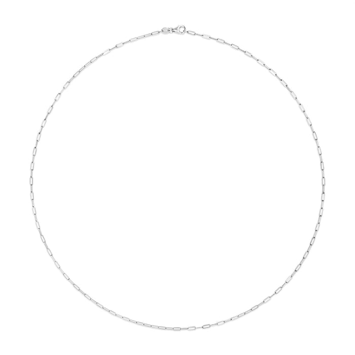 Collar de cadena de clip de 1.5mm en oro macizo de 14K, foto 10