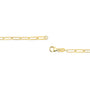 Collar de cadena paperclip de 2.5mm en oro macizo de 14K, foto 4
