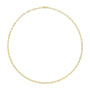 Collar de cadena paperclip de 2.5mm en oro macizo de 14K, foto 8