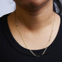 Collar de cadena paperclip de 2.5mm en oro macizo de 14K, foto 12